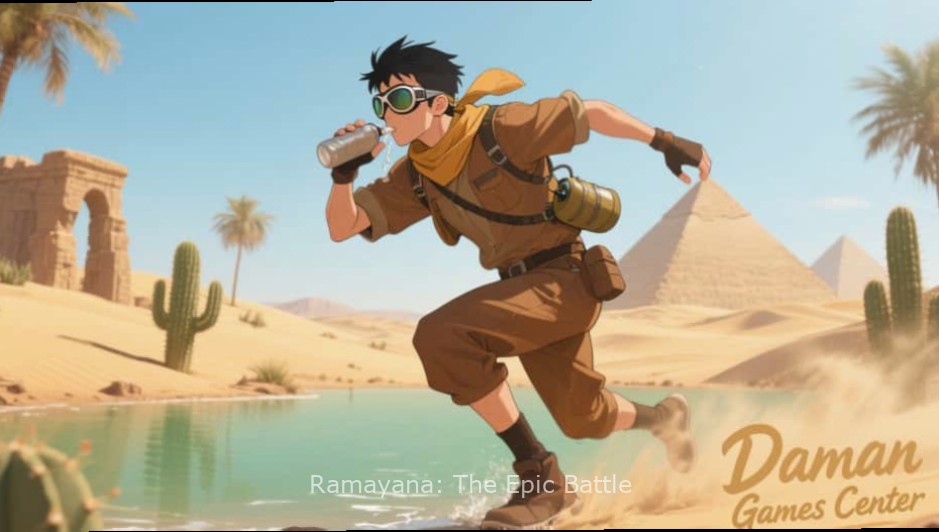 Ramayana: The Epic Battle - Epic Battle Scene Battle scene from Ramayana: The Epic Battle showing Rama fighting demons